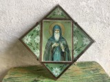 Icoana vintage prima jumatate a sec XX Sfantul Antonie cel Mare !