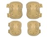 Set Cotiere si Genunchiere Model C 8Fields Tan