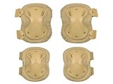 Set Cotiere si Genunchiere Model C 8Fields Tan