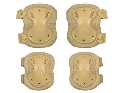 Set Cotiere si Genunchiere Model C 8Fields Tan foto