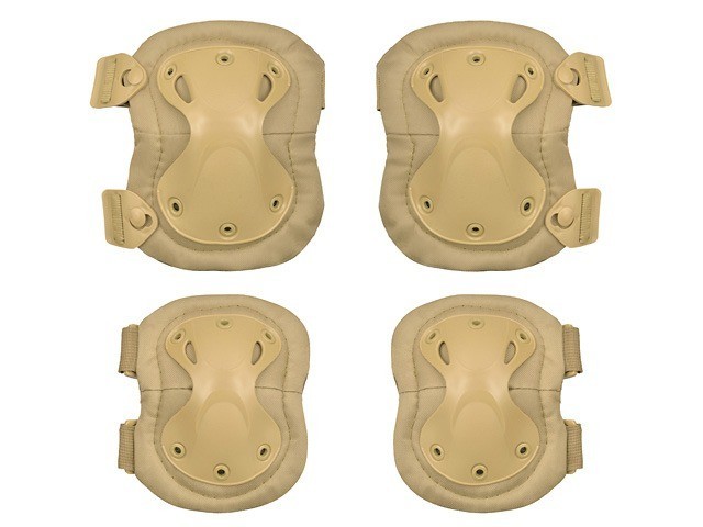 Set Cotiere si Genunchiere Model C 8Fields Tan