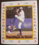 Cumpara ieftin Benin 2007 sport Basball, fotbal american, Pekin 2008 1v.mnh, Nestampilat