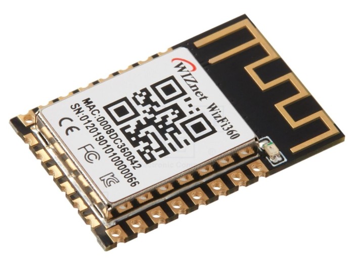 Modul WiFi UART 2Mbps, 24x16x3mm