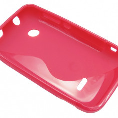 Husa silicon S-case rosie pentru Sony Xperia Tipo (ST21i)