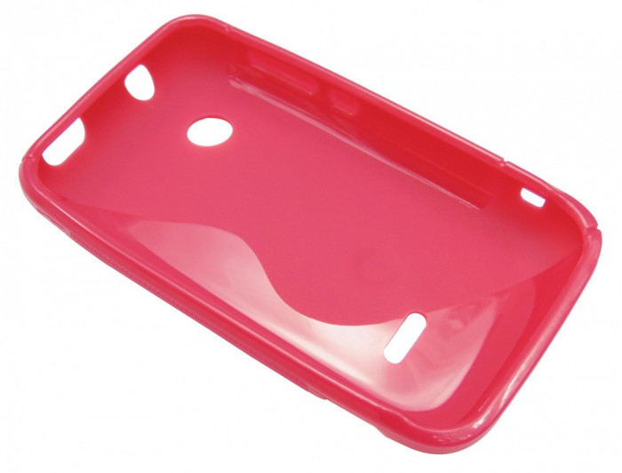 Husa silicon S-case rosie pentru Sony Xperia Tipo (ST21i)