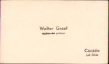 HST A2337 Carte de vizită primar Cisnădie, Walter Graef