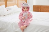 CLD157-225 Pijama kigurumi pentru bebelusi din material moale si pufos
