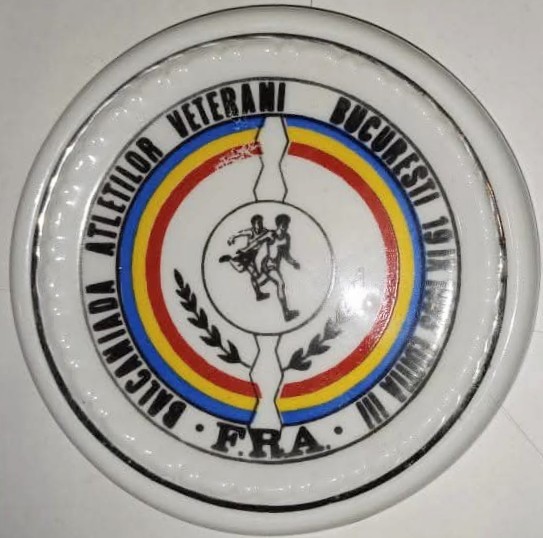 &quot;FRA Balcaniada Atletilor Veterani Bucuresti 19.09.1993 Ediția III&quot; portelan RAR