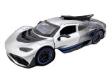 Macheta supercar Mercedes AMG ONE gri 1:32 replica metal lumini si sunete, usi fluture deschise