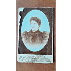 Fotografie tip CDV, Aneta Georgescu, inceput de secol XX