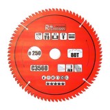 Disc circular vidia pentru aluminiu, lemn, 80 dinti, 250x30 mm, Richmann Exclusive GartenVIP DiyLine