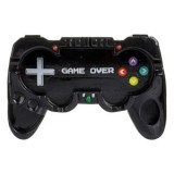 Scrumieră ceramică neagră cu design 3D joystick Game Over, 14.5x2.5x9cm, CMCLASS
