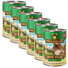 Conserva Wolfsblut Green Valley Miel &amp;amp;amp; Somon 6 x 395 g foto