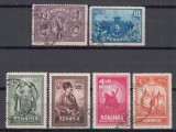 ROMANIA 1929 LP 82 - 10 ANI DE LA UNIREA TRANSILVANIEI SERIE STAMPILATA