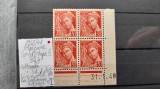 1938-1941-Franta-MercurYT412 tip II-bl4-colt coala ian. 40 MNH YT=275 E