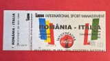 Bilet (F.RAR!-de colectie) meci fotbal care nu s-a mai jucat! ROMANIA - ITALIA (28.05.1994)