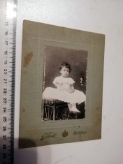 FOTOGRAFIE CARTON , CABINET - JOSEPH TOROK - BUCURESCI
