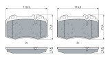 Placute Frana Bosch 0986494576 Mercedes-Benz C-Class, CLK, CLS, E-Class, S-Class, SL, SLK