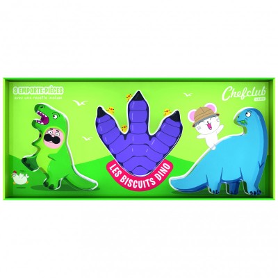 Set de forme de biscuiti Dinozauri 3D, Chefclub kids foto