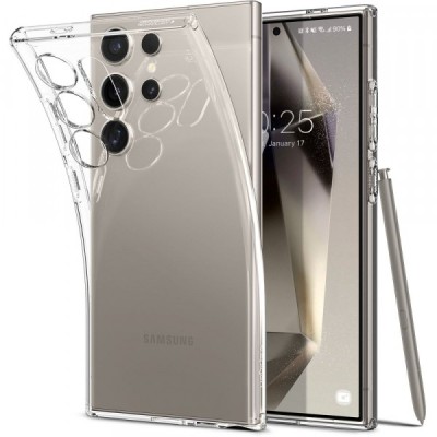 Husa pentru Samsung Galaxy S24 Ultra S928, Spigen, Liquid Crystal, Transparenta ACS07283 foto