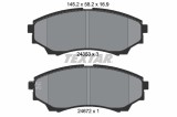TEXTAR 2435301 set placute frana,frana disc