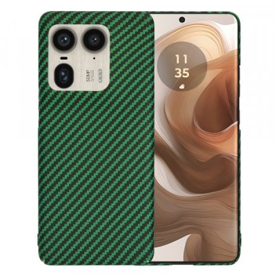 Husa pentru Motorola Edge 50 Ultra, Techsuit, Carbonite FiberShell, Verde foto
