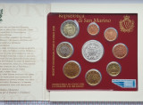 M01 San Marino set monetarie 9 monede 2006 5 euro argint Melchiorre Delfico