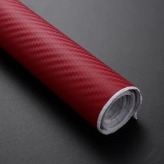 Folie colantare auto Carbon 3D - Rosu (3m x 1,27m) foto