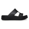 Papuci Dama Crocs Getaway Platform H-Strap Negri - Black, Croslite, Plaja, Casual, Primavara-Vara