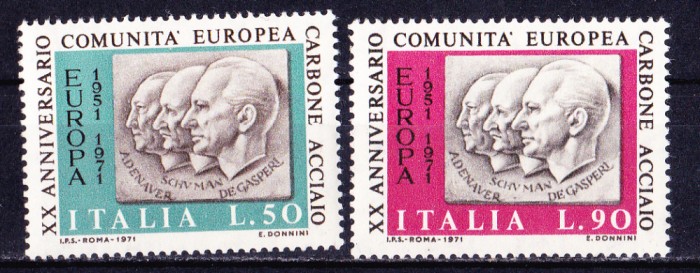 TSV$ - 1971 MICHEL 1333-1334 ITALIA MNH/** LUX