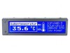 Afişaj LCD grafic 180x32 STN albastru 102x26,8mm