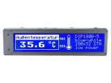 Afişaj LCD grafic 180x32 STN albastru 102x26,8mm