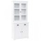 Servanta galeza cu 4 u?i, MDF ?i lemn de pin, 80 x 40 x 180 cm