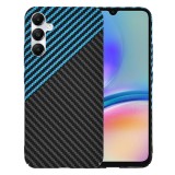 Husa slim carbon pentru samsung galaxy a05s - protectie premium fibershell, blue pulse