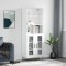 vidaXL Dulap &icirc;nalt, alb, 69,5x34x180 cm, lemn compozit 3189309