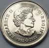 25 cents / quarter 2023 Canada ,Transition- Elizabeth II last coins, America de Nord