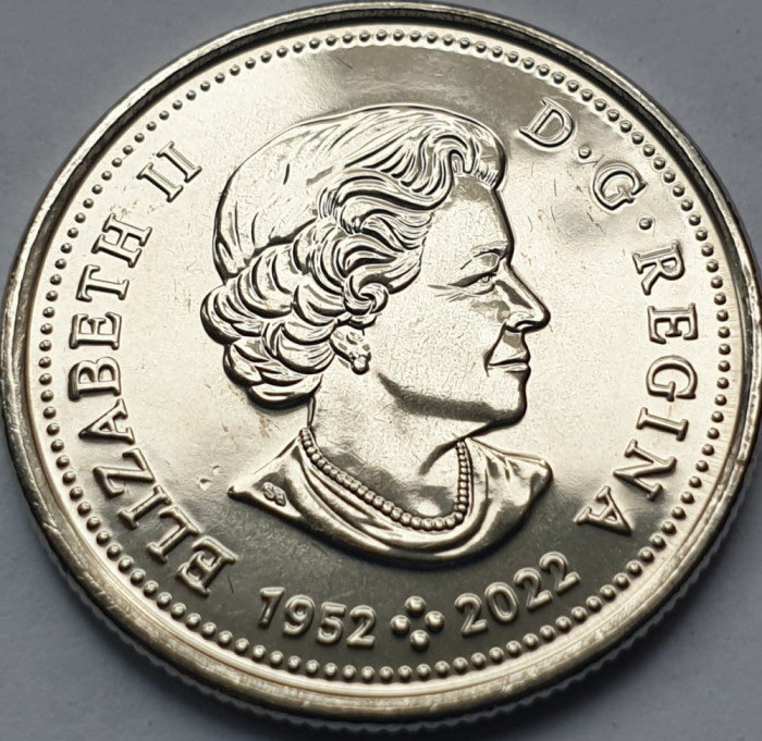 25 cents / quarter 2023 Canada ,Transition- Elizabeth II last coins