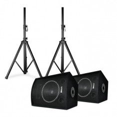 Skytec SL10, pereche de boxe cu trepiede, woofer de 10&amp;amp;quot;, 250 W max., 2x trepied + sac foto