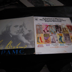 LOT de 2 viniluri cu muzica clasica: Johannes Brahms + Festival de marsuri