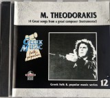 Mikis Theodorakis &lrm;&ndash; 14 Great Songs From A Great Composer (Instrumental) _ cd _ Aerakis 2001 Grecia
