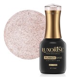 Cumpara ieftin Rubber Base LUXORISE Eclat Collection - Gold Crystal 15ml