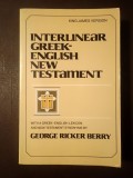 Interlinear Greek-English New Testament (ed. George Ricker Berry) (Noul Testament - greacă - engleză)
