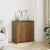VidaXL Dulap lateral, maro miere, 60x36x65 cm, lemn masiv de pin 808101