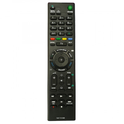 Telecomanda pentru LED SONY RMT-TX100E cu Netflix, neagra cu functiile telecomenzii originale foto