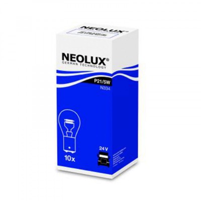 Set 10 buc Bec Stop Frana 24V P21 5W Bay15D Neolux foto