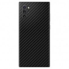 Set Folii Skin Acoperire 360 Compatibile cu Samsung Galaxy Note 10 Plus - ApcGsm Wraps Carbon Black foto