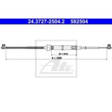 Cablu frana mana Seat Cordoba (6l2), Ibiza 4 (6l1); Skoda Fabia 1 (6y); Vw Polo (9n), Ate 24372725042, parte montare : Spate