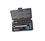 Set chei tubulare cu antrenor tip chichet, 17 accesorii