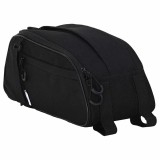 vidaXL Geanta de bicicletă pentru suport de bagaje 8 L, Neagră, 38x16x16 cm