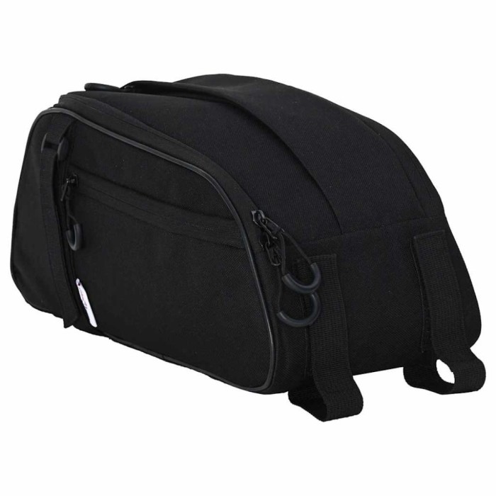 vidaXL Geantă de bicicletă Negru 38 x 16 x 16 cm Poliester 42008082